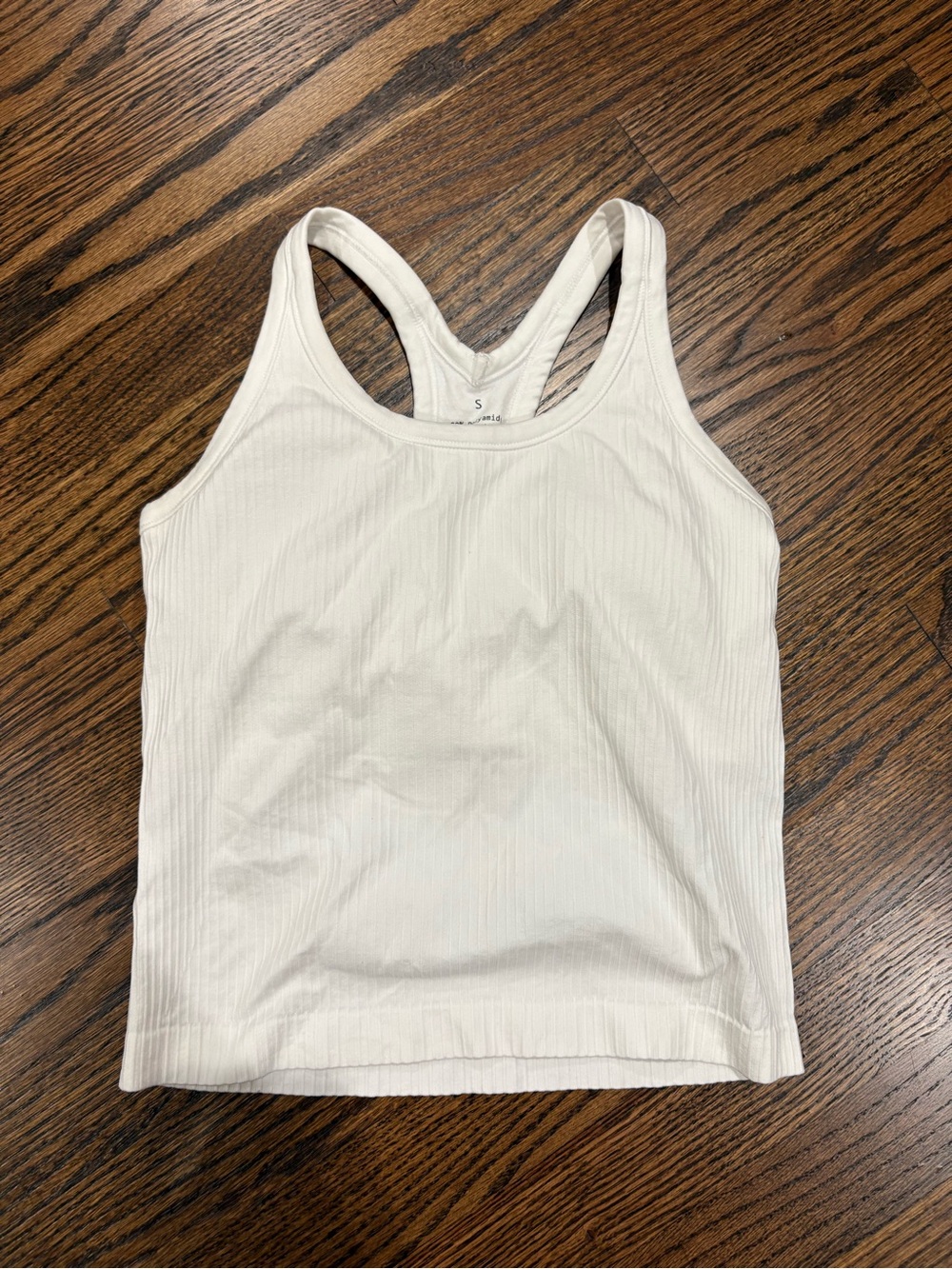 White ribbed tank